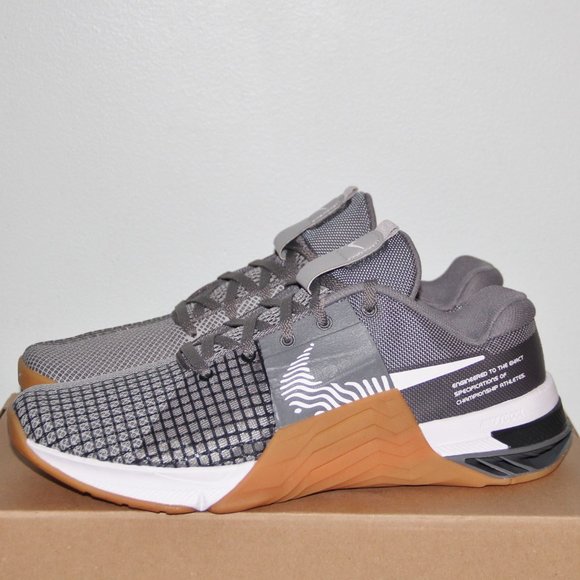 Nike Metcon 8 CrossFit Training Shoes Mens 8.5 Smoke Grey Gum